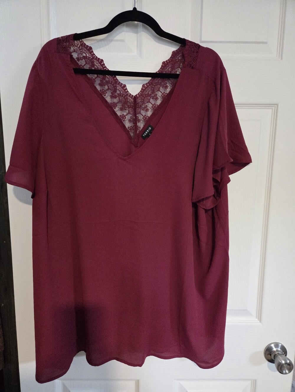 Torrid Georgette Lace Blouse